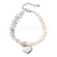 304 Edelstahl-Herz-Charm-Armbänder&nbsp;BJEW-JB13361-02