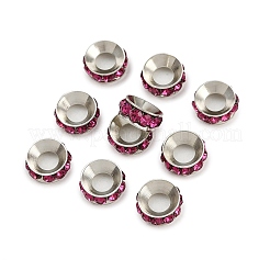 Perline distanziatori strass in ottone&nbsp;RB-A020-9mm-24P