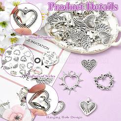 40 pièces 8 styles pendentifs en alliage de style tibétain&nbsp;FIND-CJ0005-94