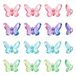 36 Stück 12 Stile galvanisieren transparente Acrylperlen&nbsp;PACR-CJ0001-42