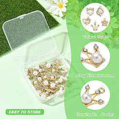 25 pieza de aleación de 5 estilos con colgantes de rhinestone.&nbsp;FIND-YW0013-01