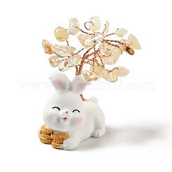 Decorazioni per la visualizzazione dell'albero di citrino naturale&nbsp;DJEW-E007-01RC-03