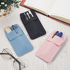 3 trousse à stylos en cuir PU 3 couleurs&nbsp;AJEW-GF0014-44B