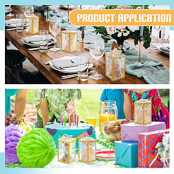 Cajas de regalo de PVC transparente con estampado de corazón plegables&nbsp;CON-WH0085-192B-01