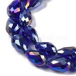 Transparentes perles de verre de galvanoplastie brins&nbsp;EGLA-N013-T4mm-B07