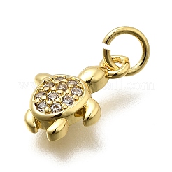 Ottone micro spianare pendenti zirconi&nbsp;KK-Z093-15G