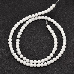 Chapelets de perles en jade de malaisie naturelle&nbsp;X-G-A146-4mm-B01