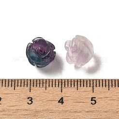 Natürliche Fluorit geschnitzte Blume Streuperlen&nbsp;G-O156-B-21