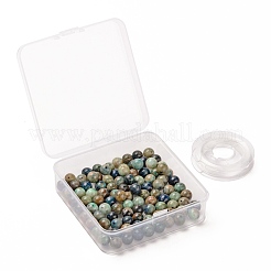 Perle rotonde di crisocolla naturale da 100 pz 8 mm&nbsp;DIY-LS0002-21