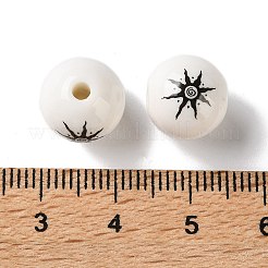 Perles de porcelaine à la main imprimés&nbsp;PR-CBA3F2D-05F