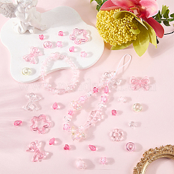 560pcs 15 Arten transparente Acrylperlen&nbsp;MACR-PA0001-87