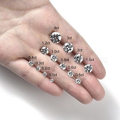 Pietre sciolte moissanite taglio rotondo brillante cabochon&nbsp;RGLA-F081-01G