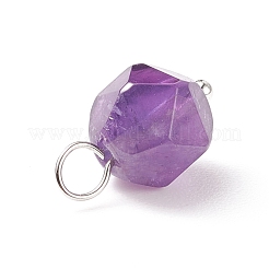 Pendenti in ametista naturale sfaccettata&nbsp;PALLOY-JF01694-03