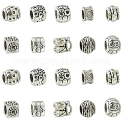 100 stücke 10 stile tibetanische legierung europäische perlen&nbsp;FIND-CJ0003-72