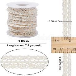 7.5 Yard elastischer Spitzenbesatz aus Polyester&nbsp;OCOR-GF0003-51C
