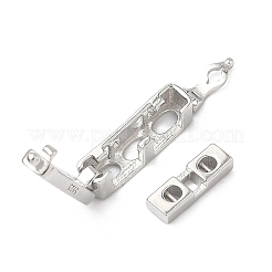 925 Drehverschluss aus Sterlingsilber mit Zirkonia&nbsp;STER-WH0007-28C-P