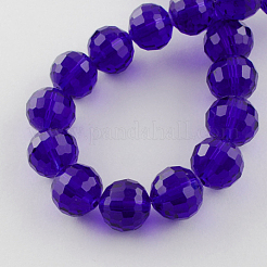 Chapelets de perles en verre transparent&nbsp;X-GLAA-R095-8mm-07