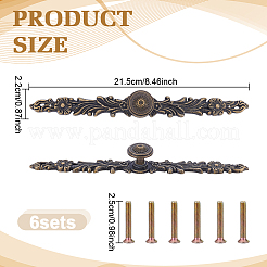 Maniglie per ante di armadietti in lega in stile tibetano&nbsp;AJEW-WH0752-665B