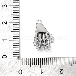 Ottone micro spianare pendenti zirconi&nbsp;KK-D288-05P