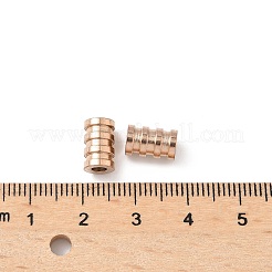 Placcatura ionica (ip) perle di tubo in acciaio inossidabile 304&nbsp;STAS-WH0055-03RG