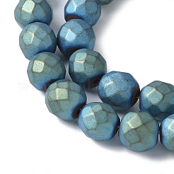 Fili di perline di ematite sintetica non magnetica elettrolitica&nbsp;G-S382-01H