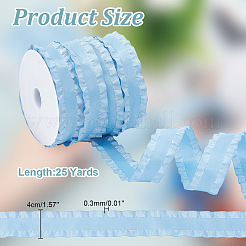 24.5~25 Yard Polyester-Rüschenband&nbsp;SRIB-AR0001-11B