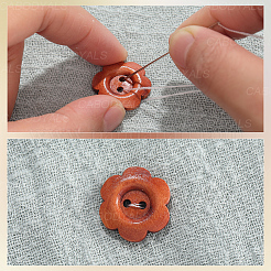 120 Stück 3 Stile 2-Loch Holzknöpfe&nbsp;DIY-CY0001-89