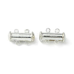 2-Stränge 4-Löcher Rohr Messing Magnet Gleitverschluß Spangen&nbsp;KK-D472-S-NF