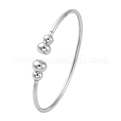 Bracelets manchettes en acier inoxydable 304&nbsp;BJEW-P310-08P