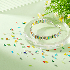 1800 Stück 18 Farben Milchglas-Röhrenperlen&nbsp;FGLA-PH0001-09
