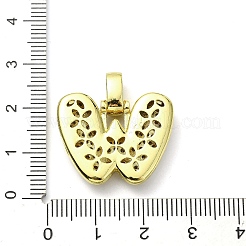 Pendentifs en laiton zircon cubique transparent&nbsp;KK-M279-01G-W