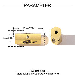 304 Edelstahlperlen&nbsp;STAS-OY010-86G