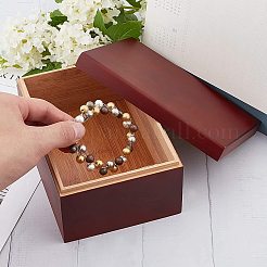 Boîte de rangement en bois&nbsp;WOOD-WH0103-39