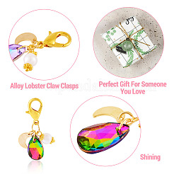Décoration pendentif en verre en forme de larme&nbsp;PALLOY-TAC0128