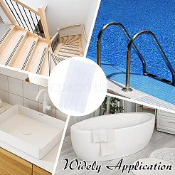 12 Beutel transparente PVC-Badewanne wasserdichte Badezimmer-Anti-Rutsch-Streifen&nbsp;AJEW-BC0010-45