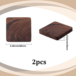 Sottobicchieri in legno di noce nero&nbsp;WOOD-DJ0001-06E
