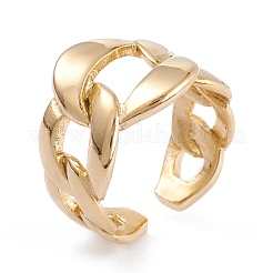 Ionenplattierung (IP) Unisex 304 Edelstahl Fingerringe&nbsp;RJEW-K233-26G