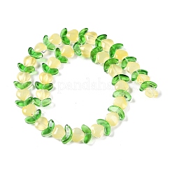 Abalorios de vidrio transparente hebras&nbsp;GLAA-B021-04F