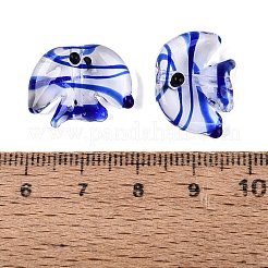 Faits à la main des perles de Murano transparent&nbsp;LAMP-N042-20A