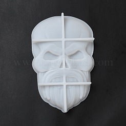 Moldes de silicona para estatua de decoración de calavera triste&nbsp;DIY-L071-08C
