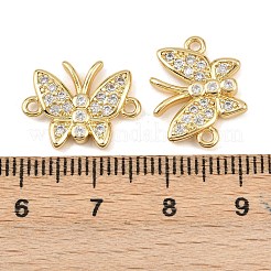 Verbindungsanhänger aus Messing mit kubischem Zirkonia-Pavé&nbsp;KK-L251-15G