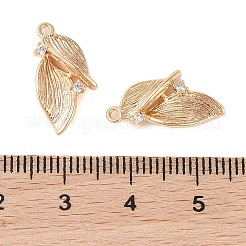 Messinganhänger mit klarem Glas-Strass&nbsp;KK-N254-65G