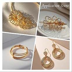 Alambre de joyería de cobre redondo&nbsp;CWIR-S002-0.8mm-02