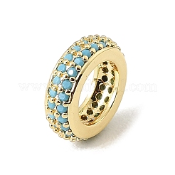 Perline zirconi micro pave  in ottone&nbsp;CU-CBA389D-04G