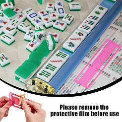4 lector de reglas de mahjong de PVC&nbsp;AJEW-GL0003-40B