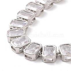 Bracciale tennis in zirconi chiari&nbsp;BJEW-E015-02P