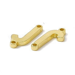 Breloques de connecteur de lettre en laiton plaqué rack&nbsp;KK-C007-38G-J