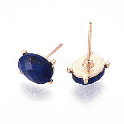 Naturales lapis lazuli de aretes&nbsp;EJEW-N057-01C