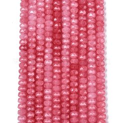 Colliers de perles en verre craquelé imitation jade&nbsp;X-GLAA-N068-01A-A12