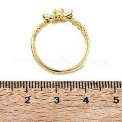Messing-Mikro pflastern Zirkonia Fingerringe&nbsp;RJEW-C163-05G